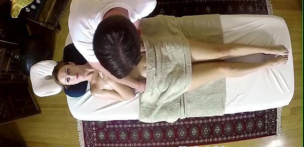  Ginger massage beauty with big tits cocksucks